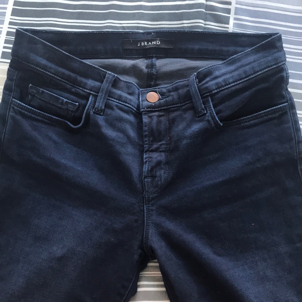 J Brand Cropped Dark Wash Jeans